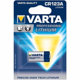 Varta CR123A 3V Lithium batteri foto / alarm